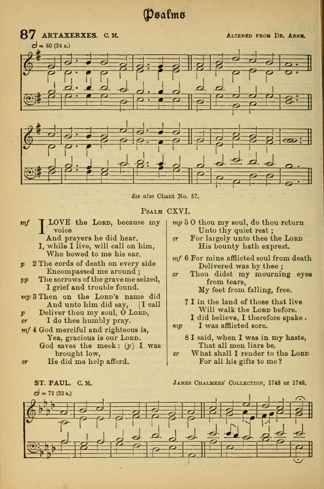 The Presbyterian Book of Praise: approved and commended by the General Assembly of the Presbyterian Church in Canada; With tunes; Part I. Selections from the Psalter. Part II. The Hymnal, rev, and en. page 86
