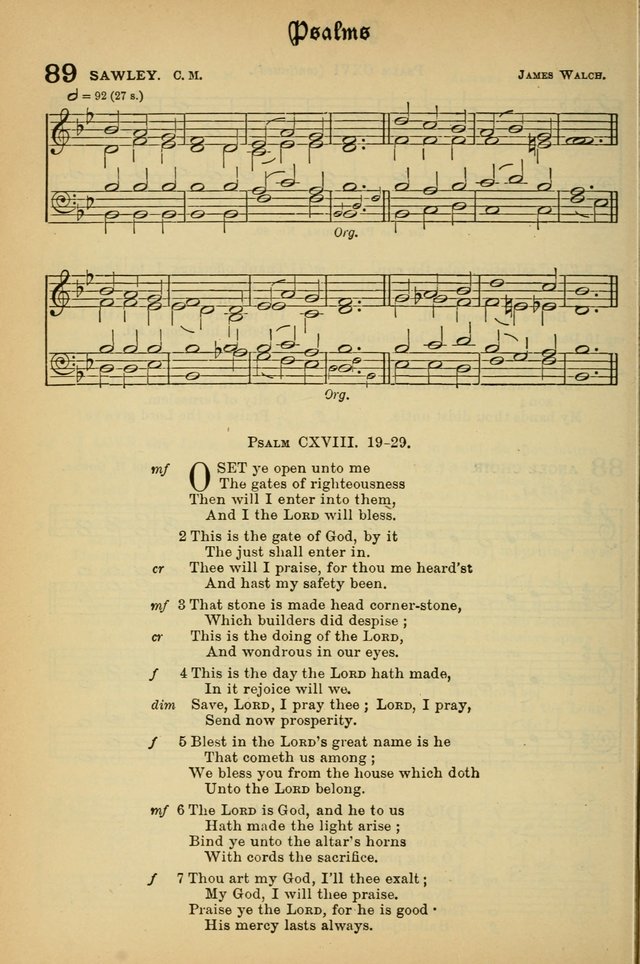 The Presbyterian Book of Praise: approved and commended by the General Assembly of the Presbyterian Church in Canada; With tunes; Part I. Selections from the Psalter. Part II. The Hymnal, rev, and en. page 88