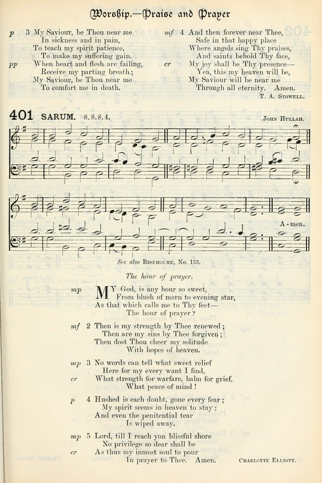 The Presbyterian Book of Praise: approved and commended by the General Assembly of the Presbyterian Church in Canada, with Tunes page 501