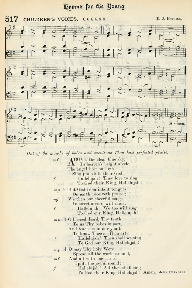 The Presbyterian Book of Praise: approved and commended by the General Assembly of the Presbyterian Church in Canada, with Tunes page 610