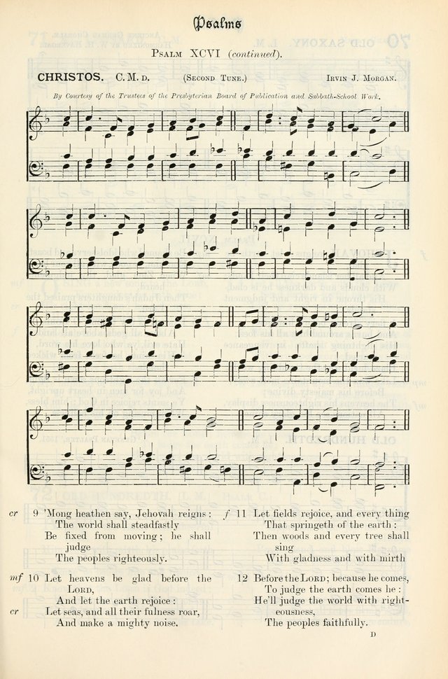 The Presbyterian Book of Praise: approved and commended by the General Assembly of the Presbyterian Church in Canada, with Tunes page 65