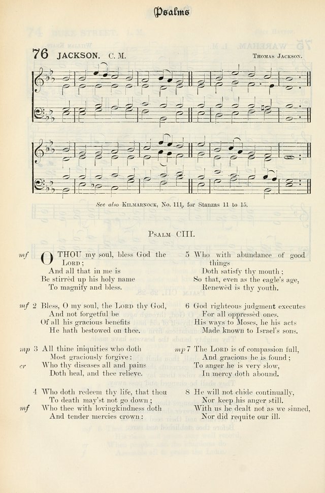The Presbyterian Book of Praise: approved and commended by the General Assembly of the Presbyterian Church in Canada, with Tunes page 72