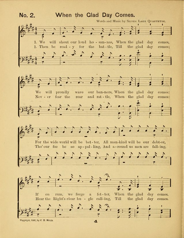Prohibition Bells and Songs of the New Crusade: for Temperance Organizations, Reform Clubs, Prohibition Camps, and Political Campaigns page 4