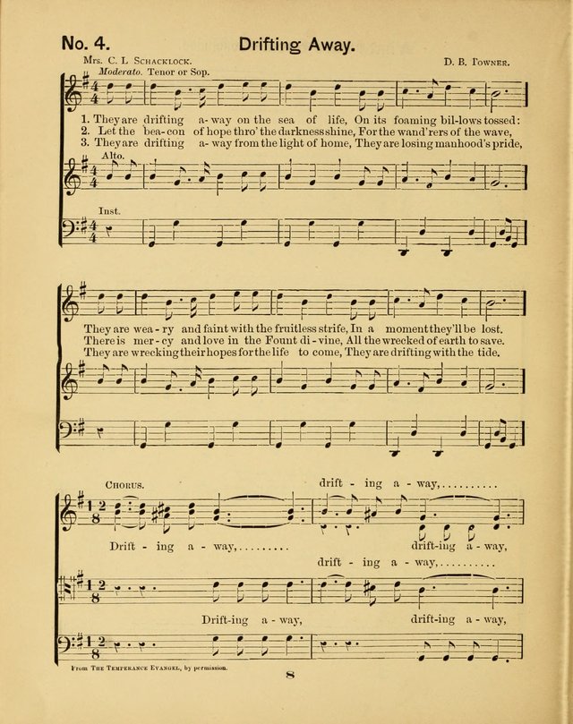 Prohibition Bells and Songs of the New Crusade: for Temperance Organizations, Reform Clubs, Prohibition Camps, and Political Campaigns page 8