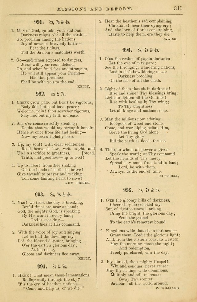 Plymouth Collection of Hymns and Tunes; for the use of Christian Congregations page 334
