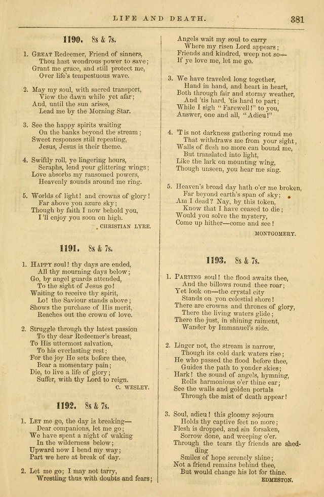 Plymouth Collection of Hymns and Tunes; for the use of Christian Congregations page 400