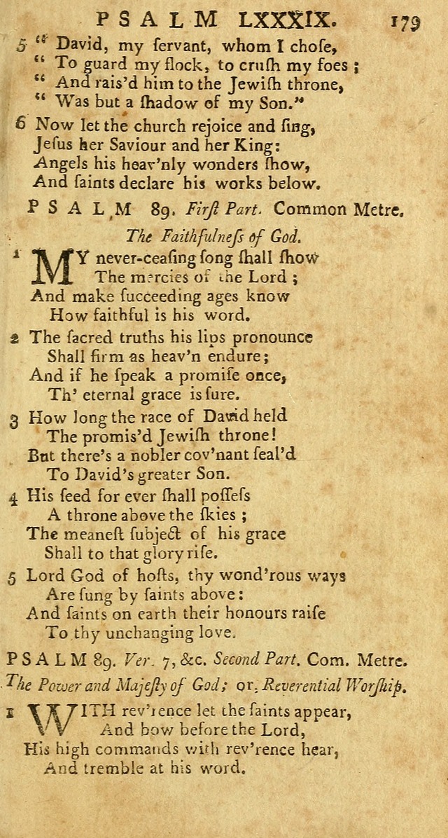 Psalms: carefully suited to the Christian worship in the United States of America: being an improvement of the old versions of the Psalms of David page 155
