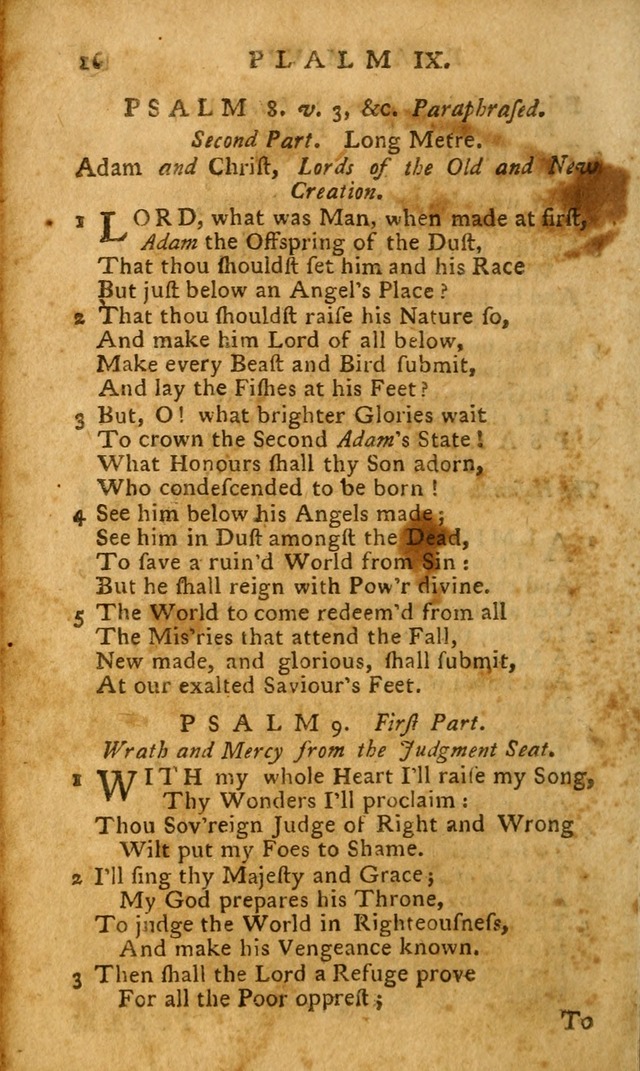 The Psalms of David: imitated in the language of the New Testament. page 16