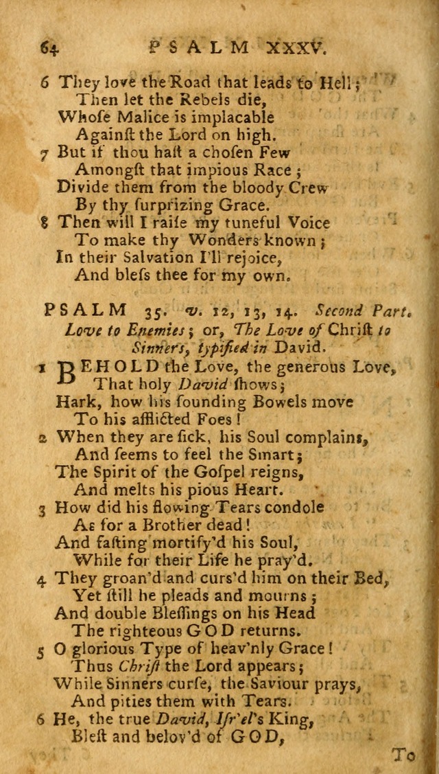 The Psalms of David: imitated in the language of the New Testament. page 64