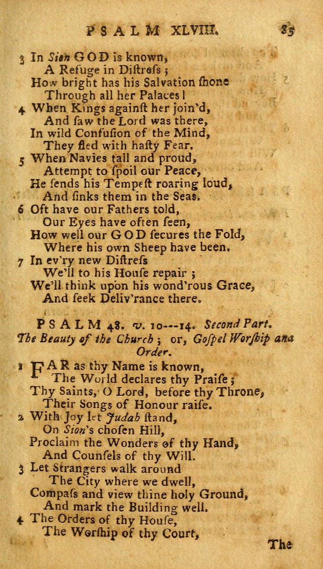 The Psalms of David: imitated in the language of the New Testament. page 85