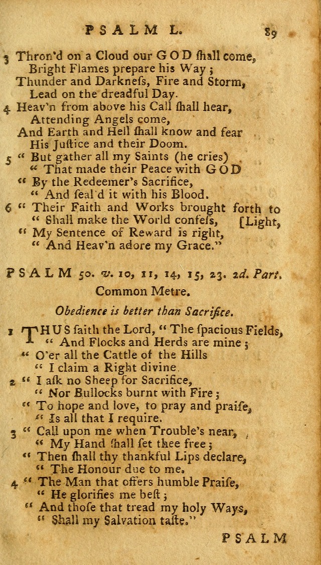 The Psalms of David: imitated in the language of the New Testament. page 89