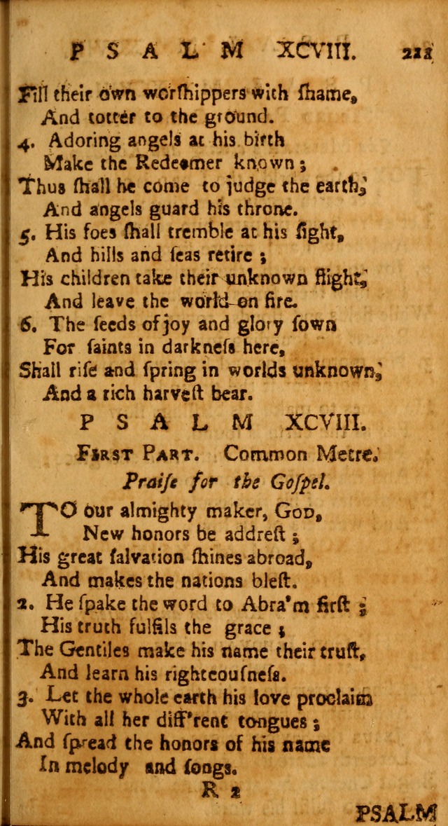 The Psalms of David: imitated in the language of the New Testament, and applied to the Christian state and worship page 211