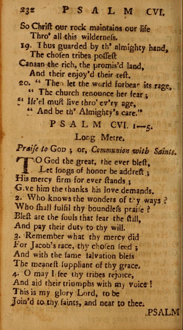 The Psalms of David: imitated in the language of the New Testament, and applied to the Christian state and worship page 232