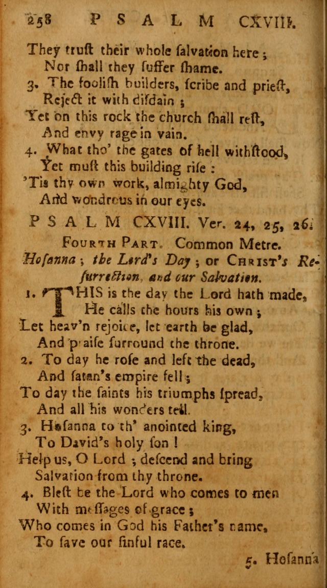 The Psalms of David: imitated in the language of the New Testament, and applied to the Christian state and worship page 258