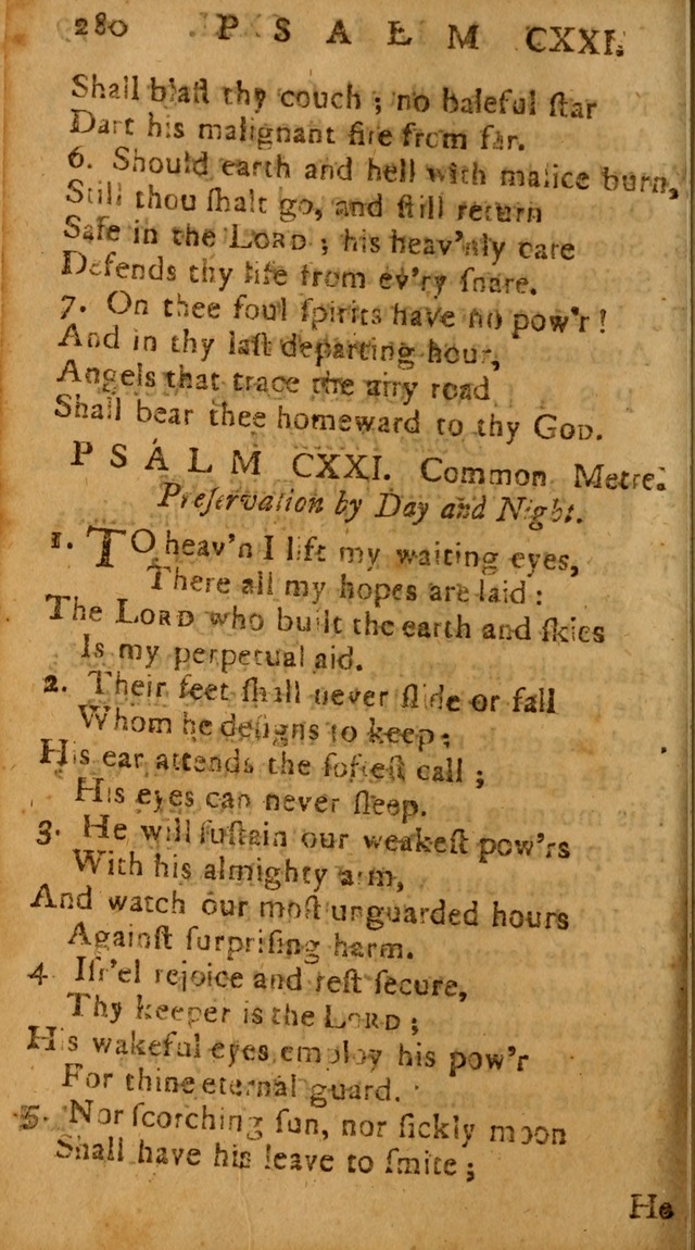 The Psalms of David: imitated in the language of the New Testament, and applied to the Christian state and worship page 280