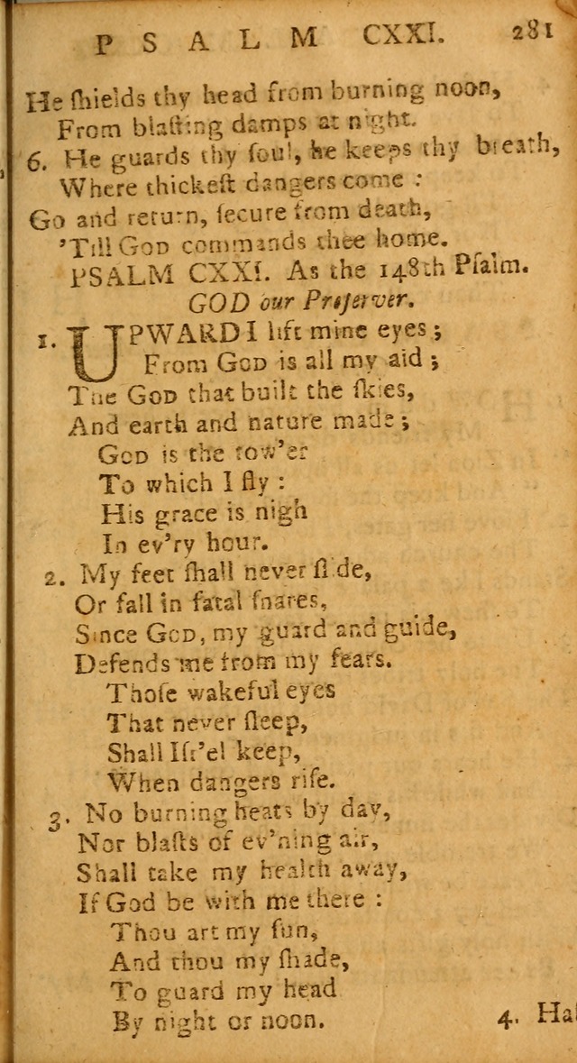 The Psalms of David: imitated in the language of the New Testament, and applied to the Christian state and worship page 281