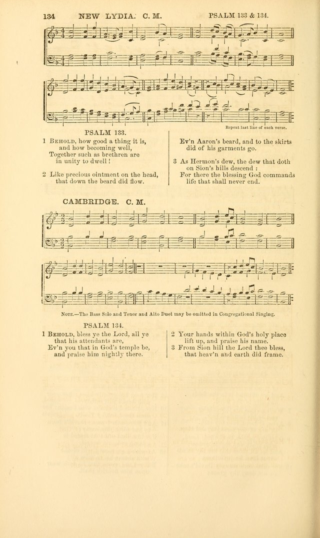 The Psalms of David: with a selection of standard music appropriately arranged according to sentiment of each Psalm or portion of Psalm (8th ed.) page 134