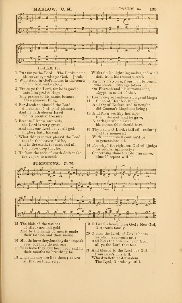 The Psalms of David: with a selection of standard music appropriately arranged according to sentiment of each Psalm or portion of Psalm (8th ed.) page 135