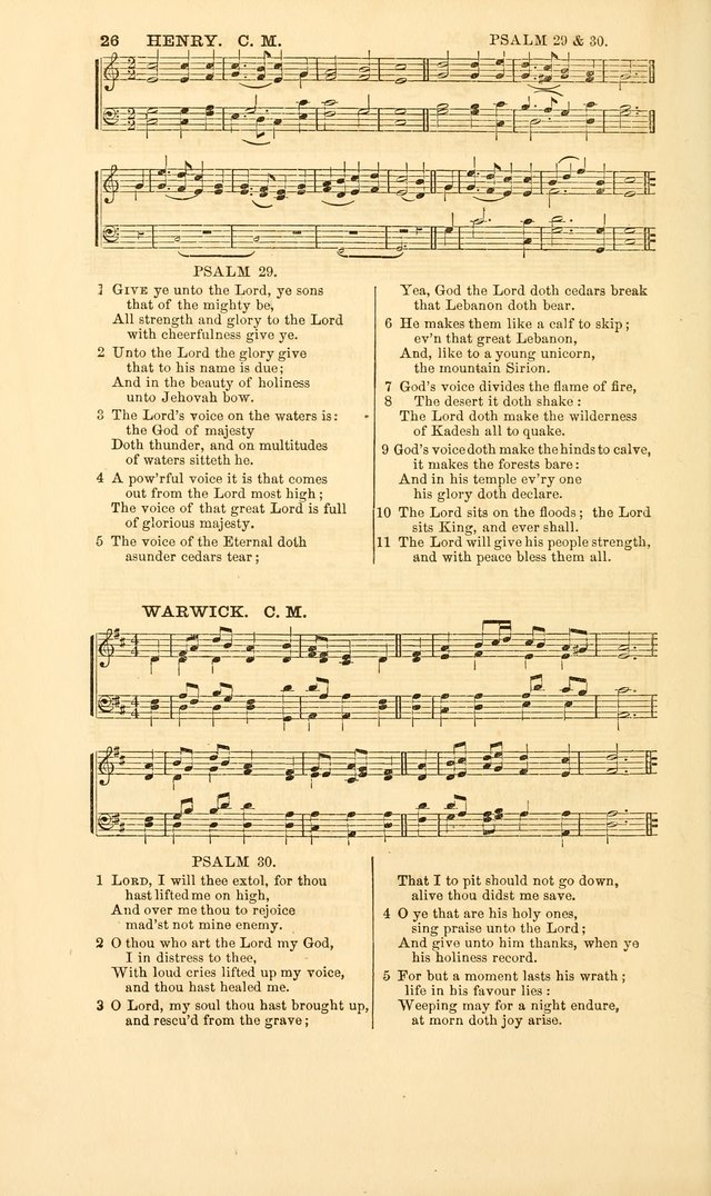 The Psalms of David: with a selection of standard music appropriately arranged according to sentiment of each Psalm or portion of Psalm (8th ed.) page 26