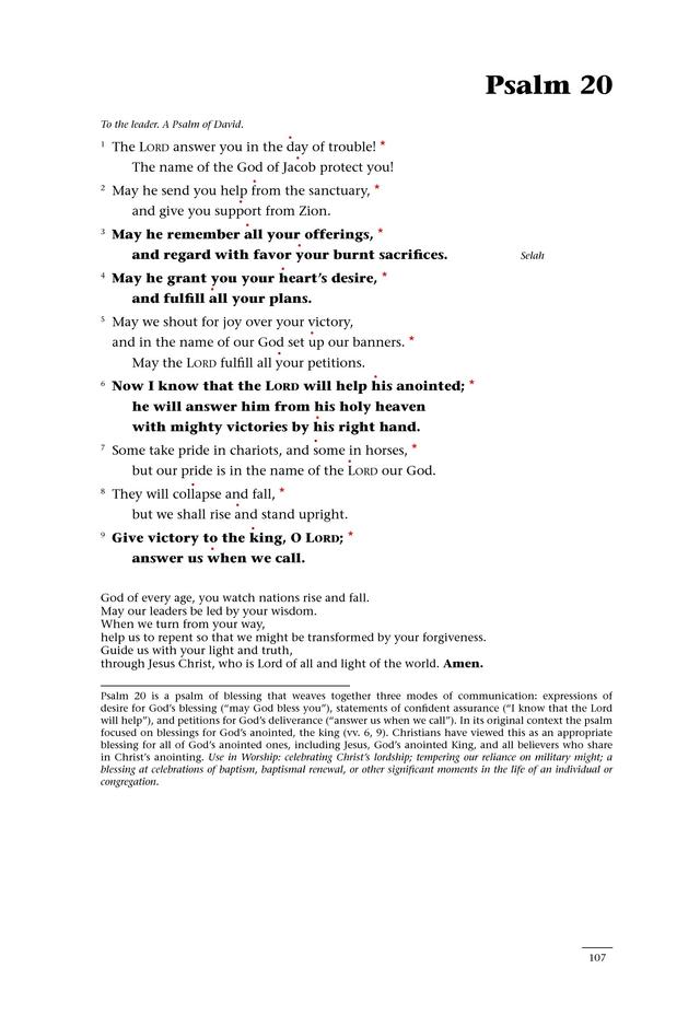 Psalms for All Seasons: a complete Psalter for worship page 107