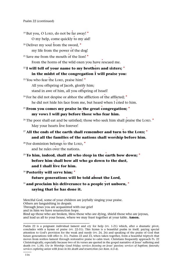Psalms for All Seasons: a complete Psalter for worship page 116