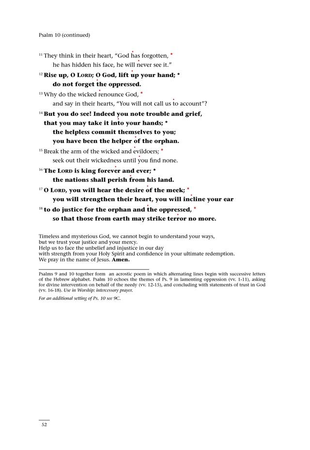 Psalms for All Seasons: a complete Psalter for worship page 52