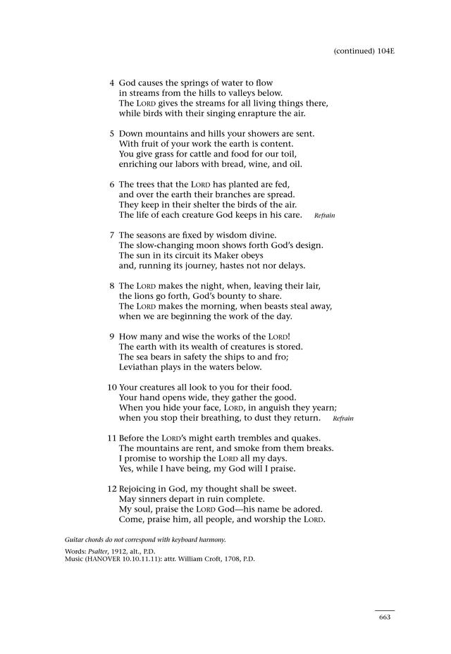 Psalms for All Seasons: a complete Psalter for worship page 665
