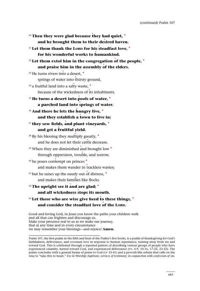 Psalms for All Seasons: a complete Psalter for worship page 687