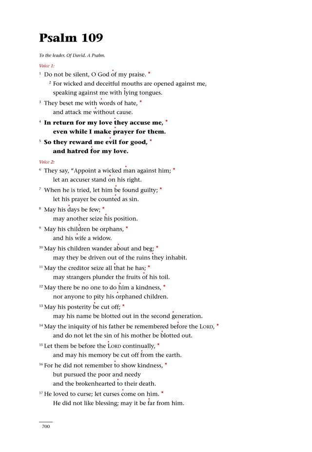 Psalms for All Seasons: a complete Psalter for worship page 702
