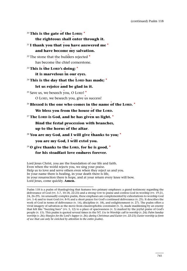Psalms for All Seasons: a complete Psalter for worship page 747