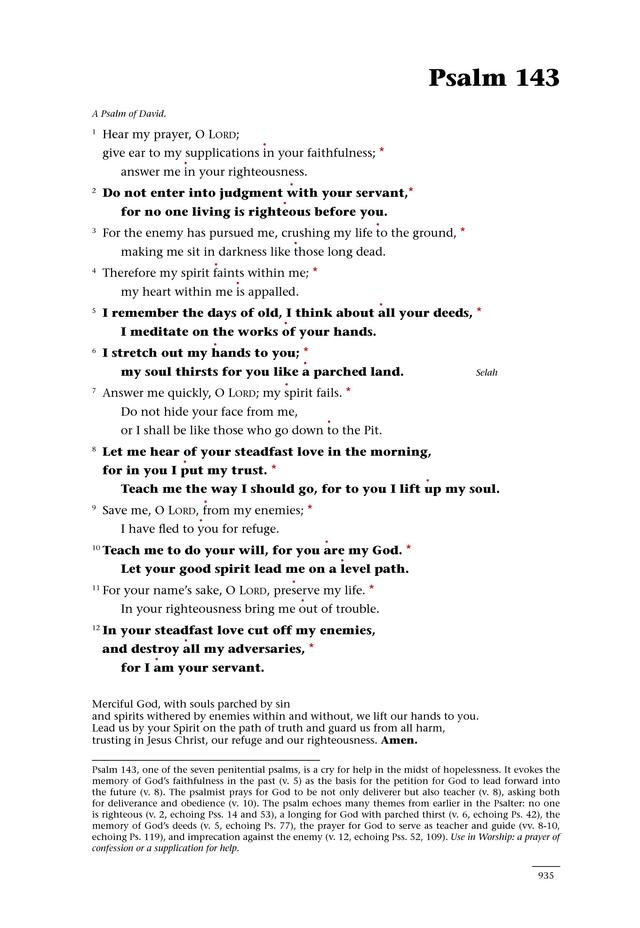 Psalms for All Seasons: a complete Psalter for worship page 937