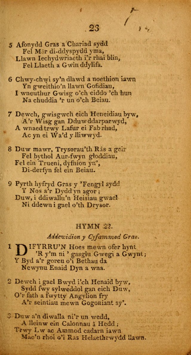 Pigion o Hymnau page 23