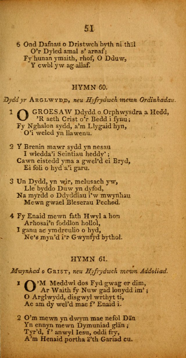 Pigion o Hymnau page 51