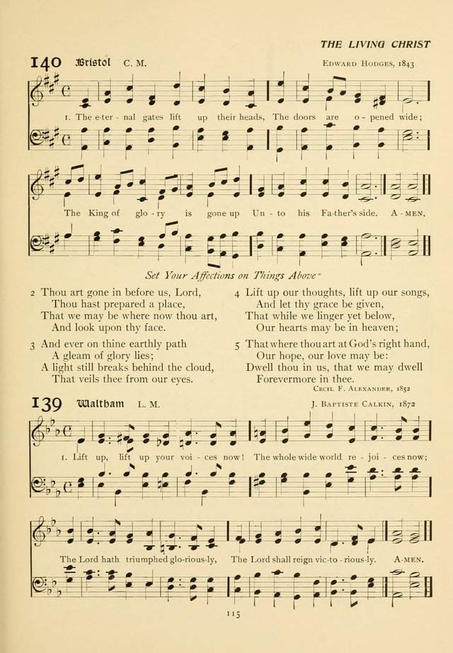 The Pilgrim Hymnal page 115