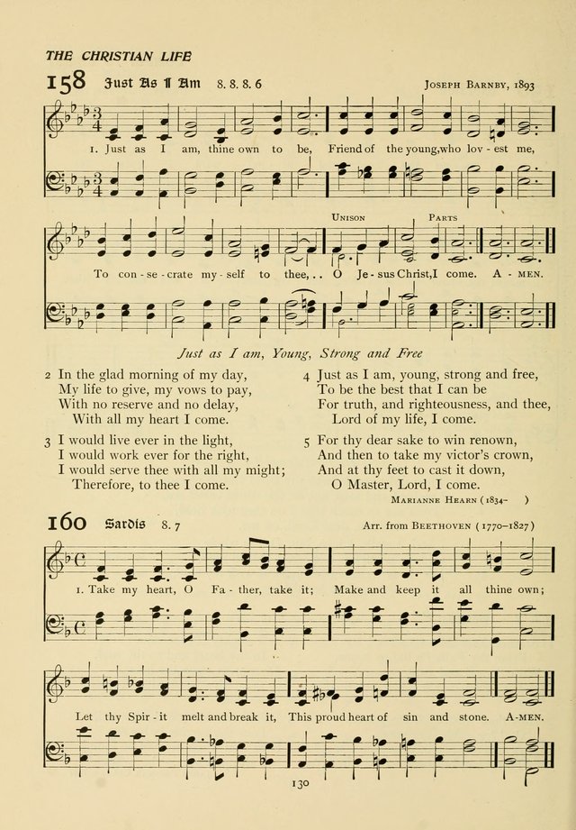 The Pilgrim Hymnal page 130