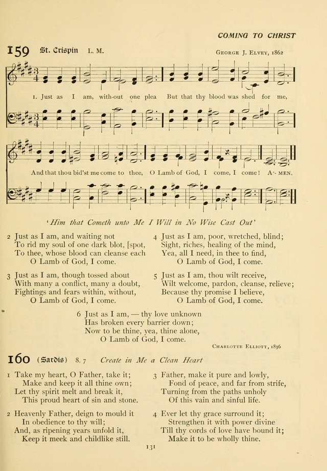 The Pilgrim Hymnal page 131