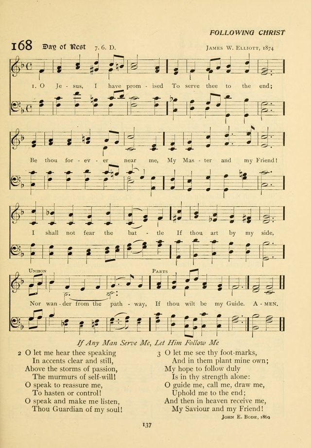 The Pilgrim Hymnal page 137