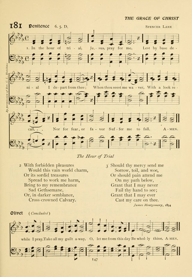 The Pilgrim Hymnal page 147