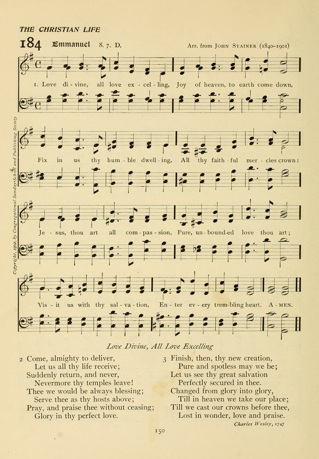 The Pilgrim Hymnal page 150