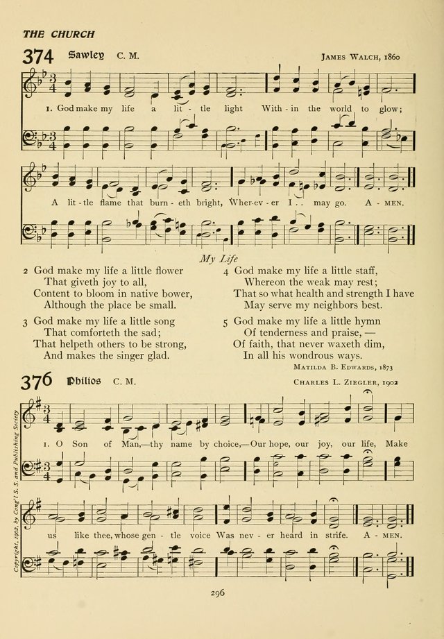 The Pilgrim Hymnal page 296