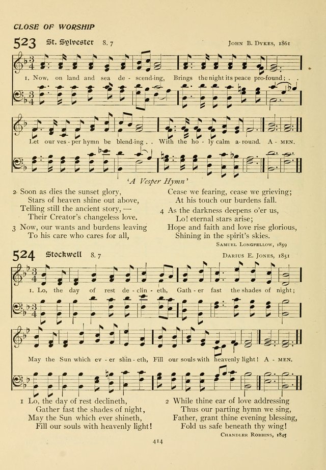 The Pilgrim Hymnal page 414