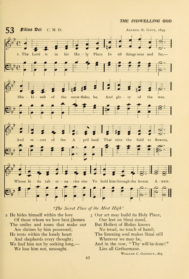 The Pilgrim Hymnal page 43