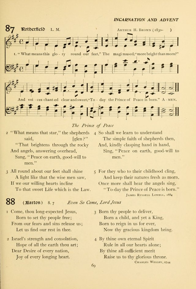 The Pilgrim Hymnal page 69