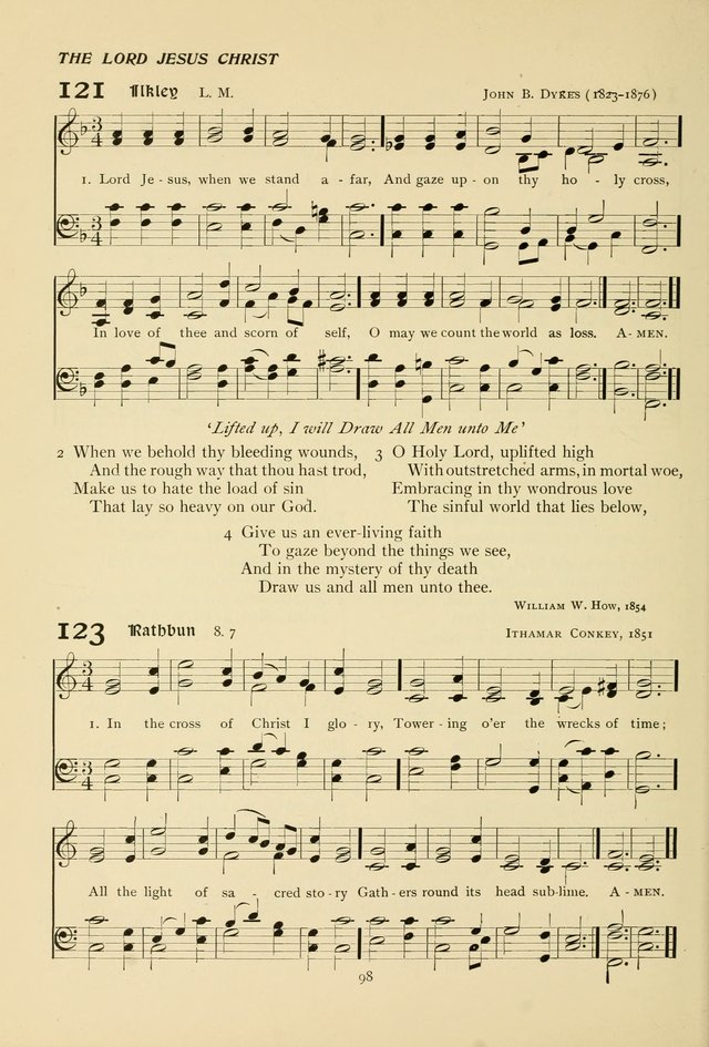 The Pilgrim Hymnal page 98