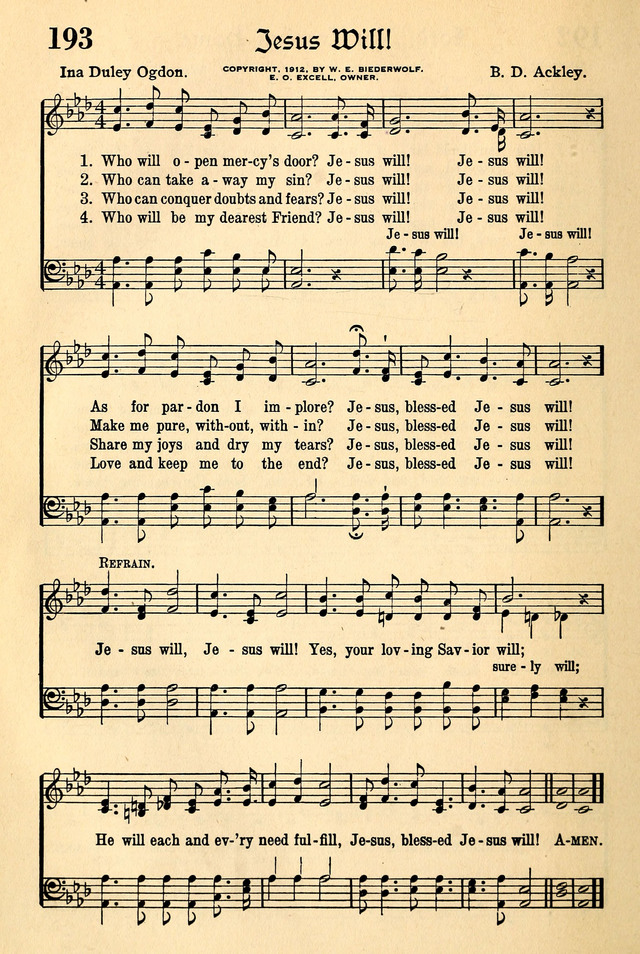 The Popular Hymnal page 150