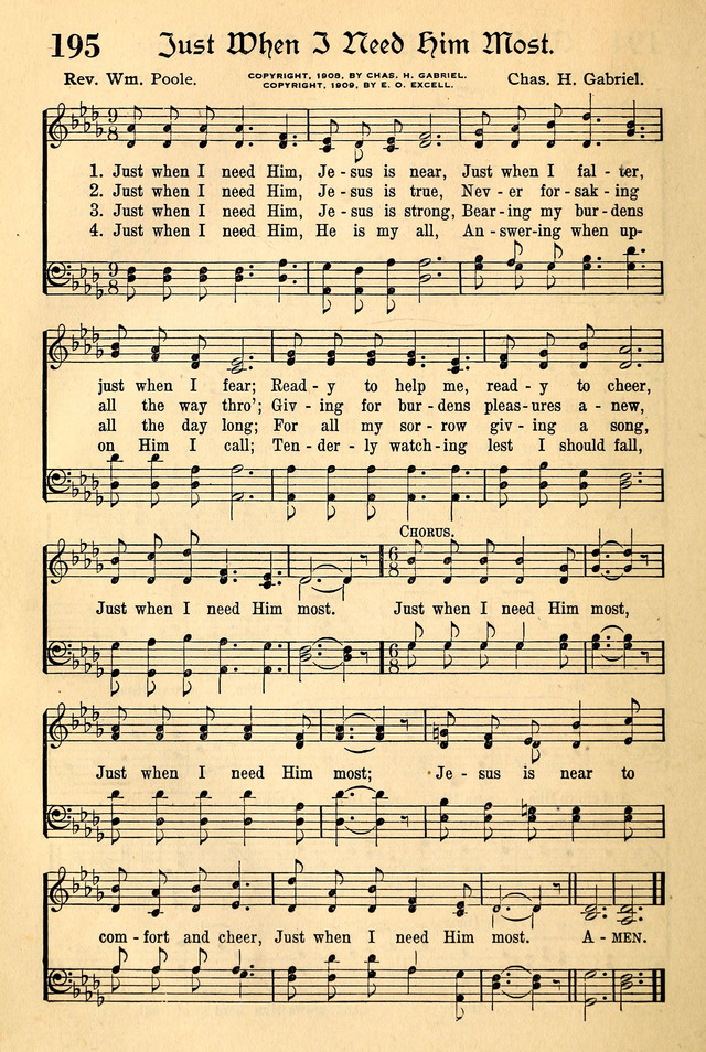 The Popular Hymnal page 152