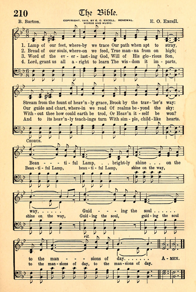 The Popular Hymnal page 167
