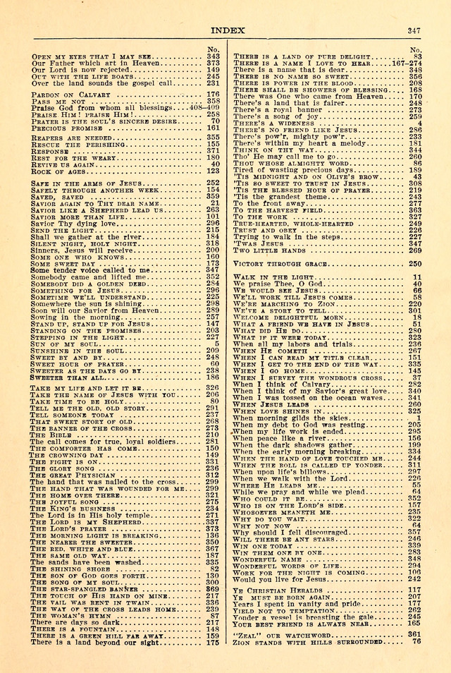 The Popular Hymnal page 345