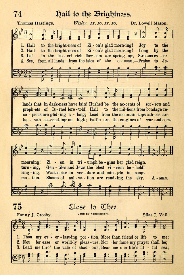 The Popular Hymnal page 50