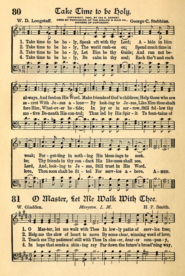 The Popular Hymnal page 54